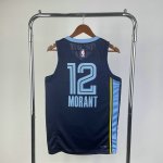 NBA 12 Morant Grizzlies away Maillot Marine